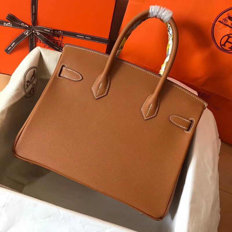 Hermes Birkin 30 Handmade Bag In Gold Epsom Leather - Image 3