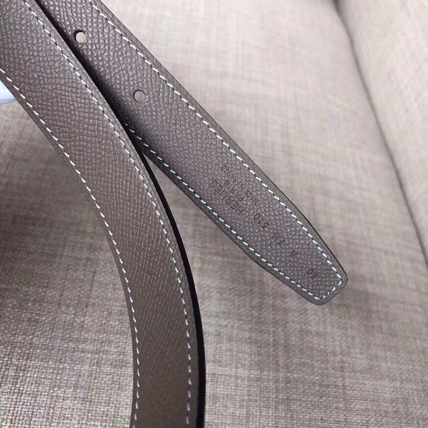 Hermes Mini Constance 24mm Reversible Belt Black/Taupe - Image 5