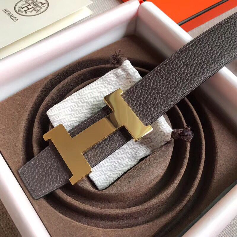 Hermes Constance Belt Buckle & Cafe Clemence 38 MM Strap - Image 4