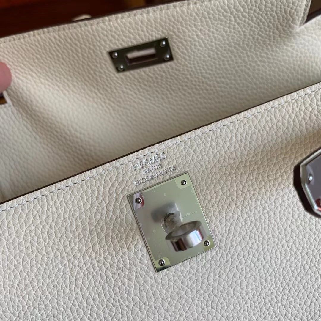 Hermes Kelly Ado Backpack in Nata Clemence Leather - Image 9