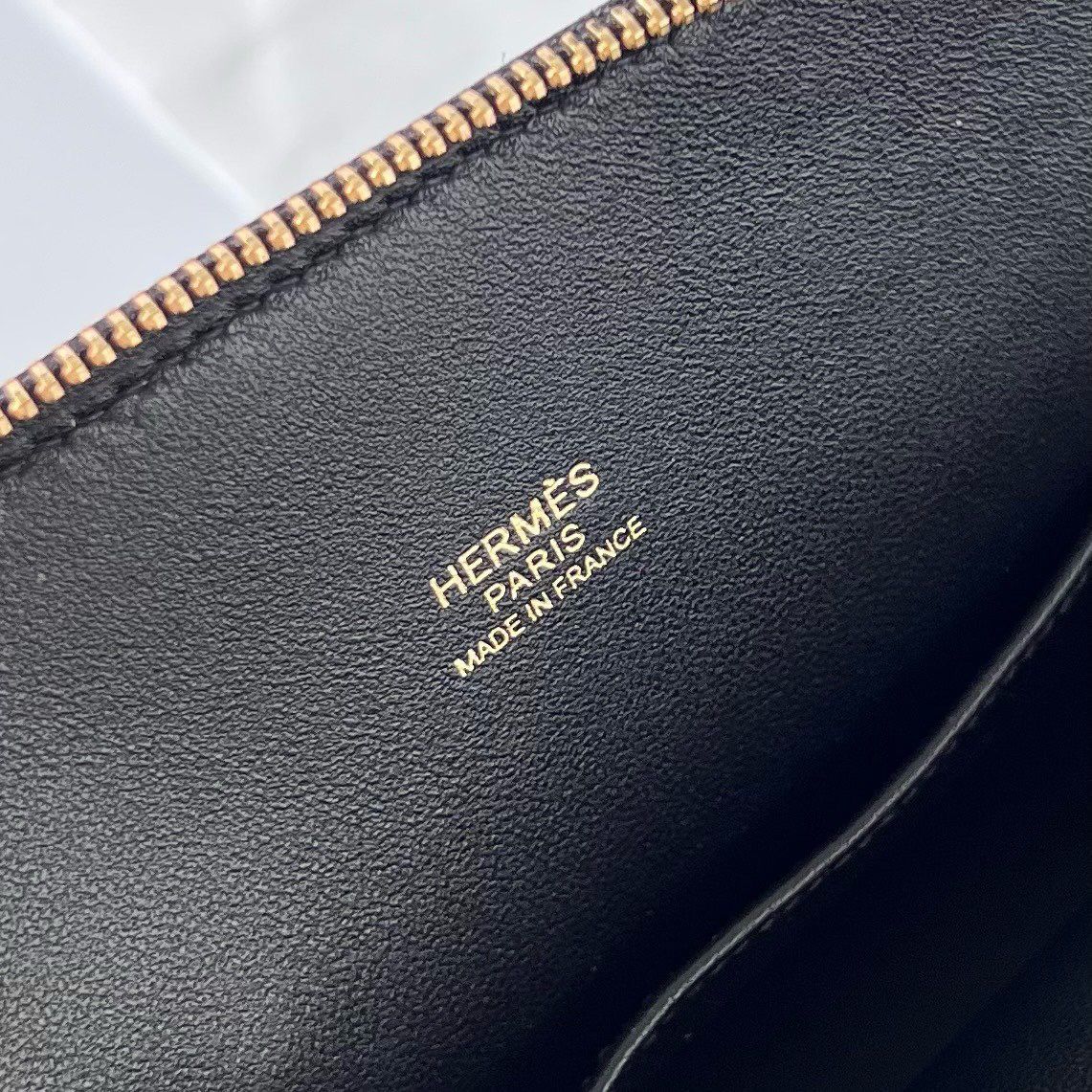 Hermes Bolide 1923 Mini Handmade Bag In Black Chevre Mysore Leather - Image 9