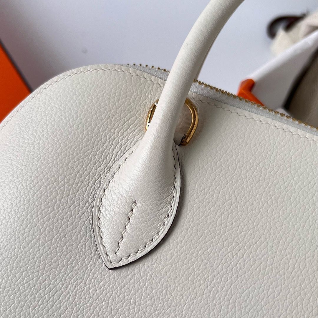 Hermes Bolide 1923 25 Handmade Bag In Nata Evercolor Calfskin - Image 4