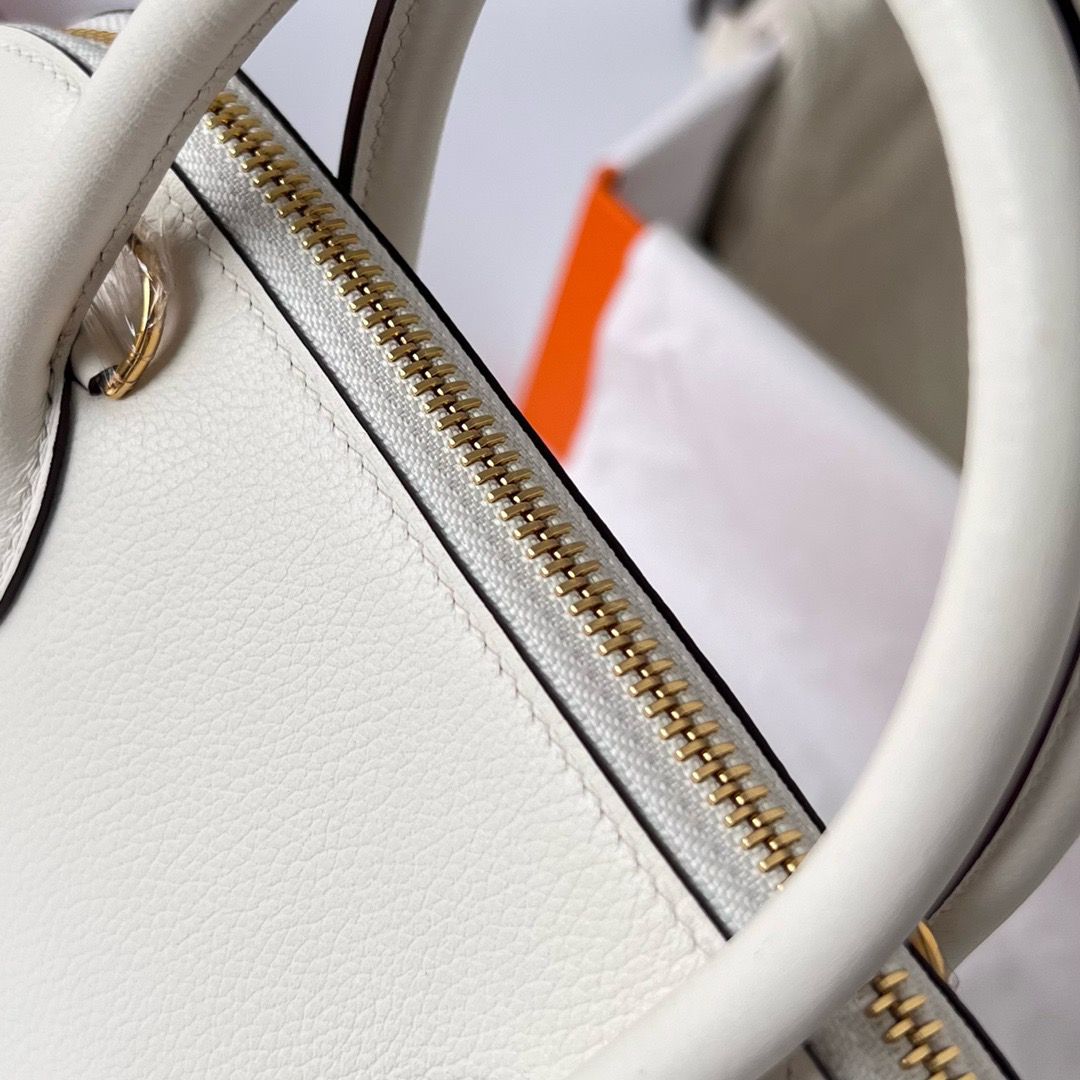 Hermes Bolide 1923 25 Handmade Bag In Nata Evercolor Calfskin - Image 6