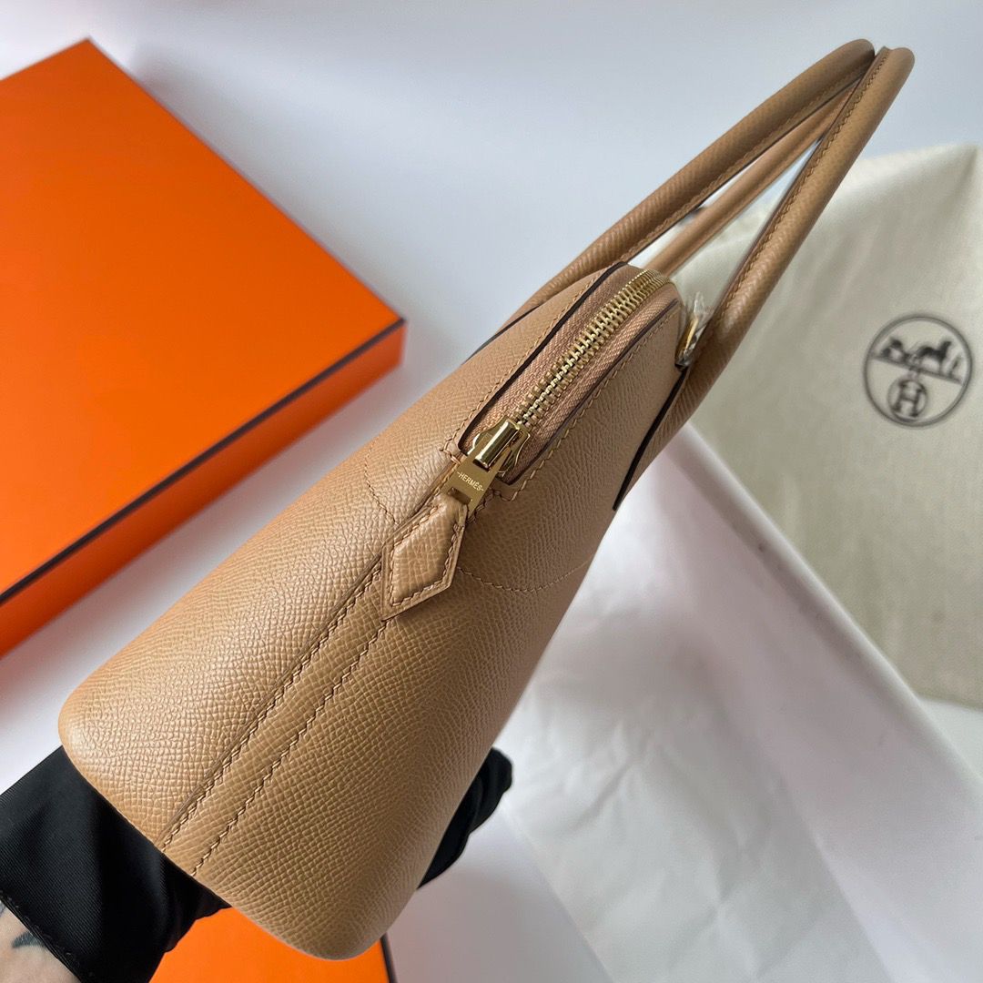 Hermes Bolide 1923 27 Handmade Bag In Chai Epsom Calfskin - Image 6
