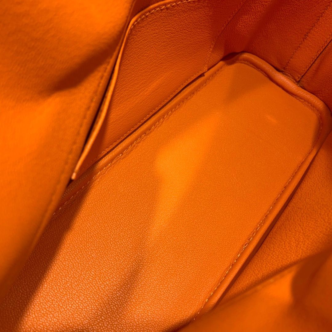 Hermes Bolide 1923 27 Handmade Bag In Orange Epsom Calfskin - Image 10