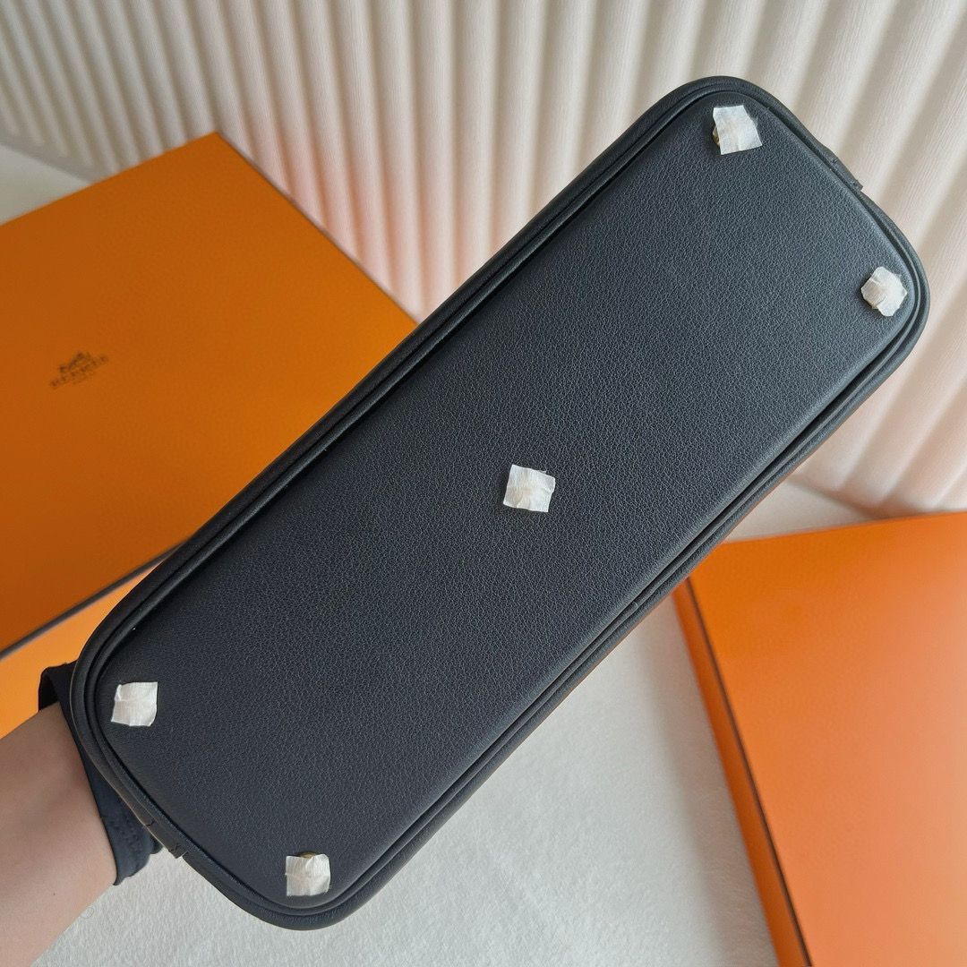 Hermes Bolide 1923 27 Handmade Bag in Black Swift Calfskin - Image 10