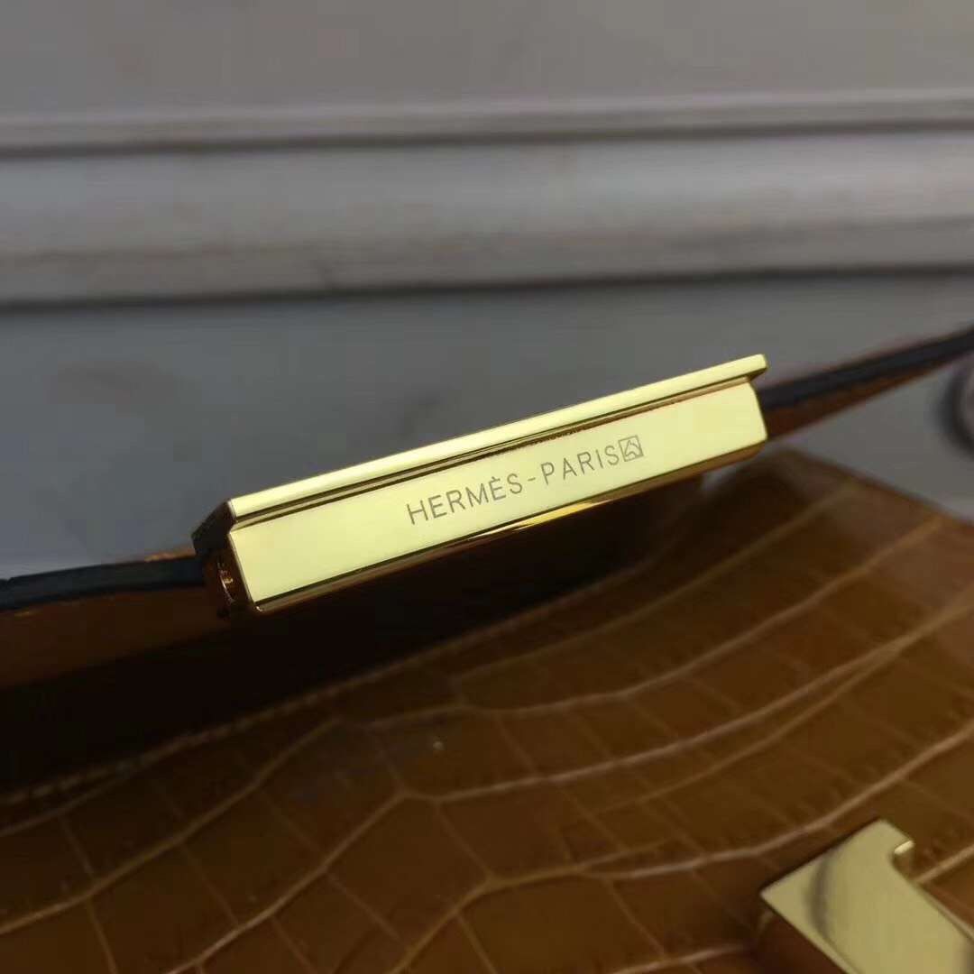 Hermes Camarel Constance MM 24cm Crocodile Bag - Image 6