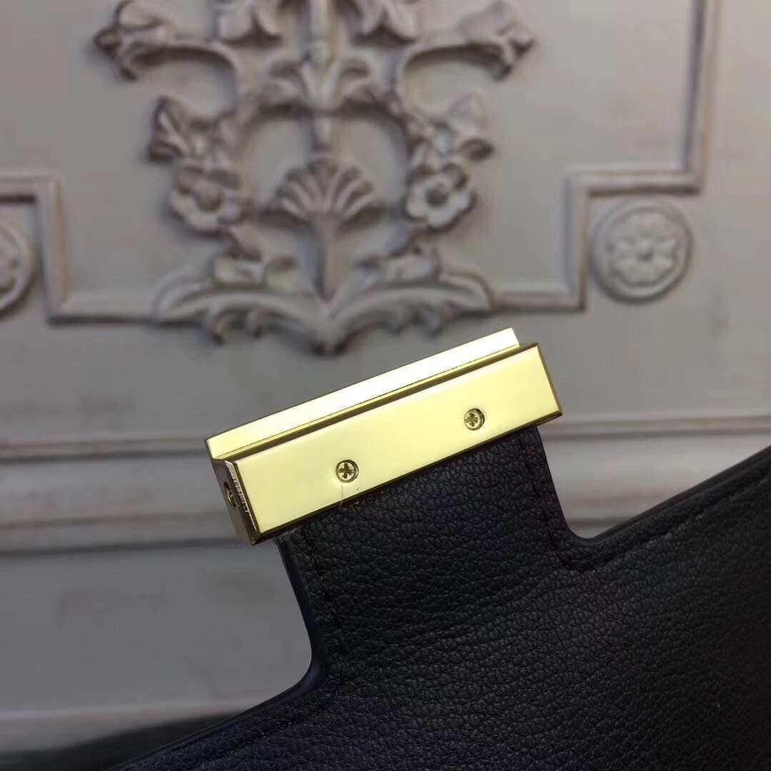 Hermes Black Constance MM 24cm Crocodile Bag - Image 8