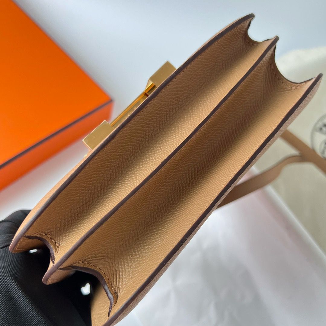 Hermes Constance 18 Handmade Bag In Chai Epsom Calfskin - Image 7
