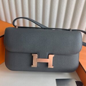 Hermes Constance Elan 23 Handmade Bag in Gris Misty Epsom Calfskin