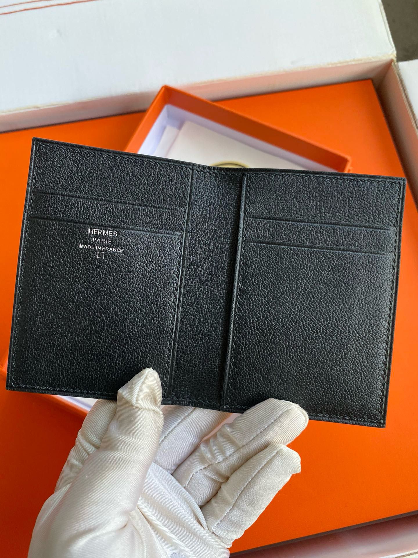 Hermes MC² Euclide Card Holder in Black Matte Alligator Leather - Image 3