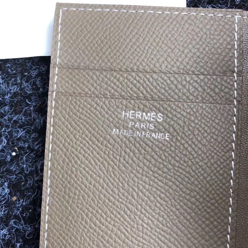 Hermes MC² Euclide Card Holder In Taupe Epsom Leather - Image 4