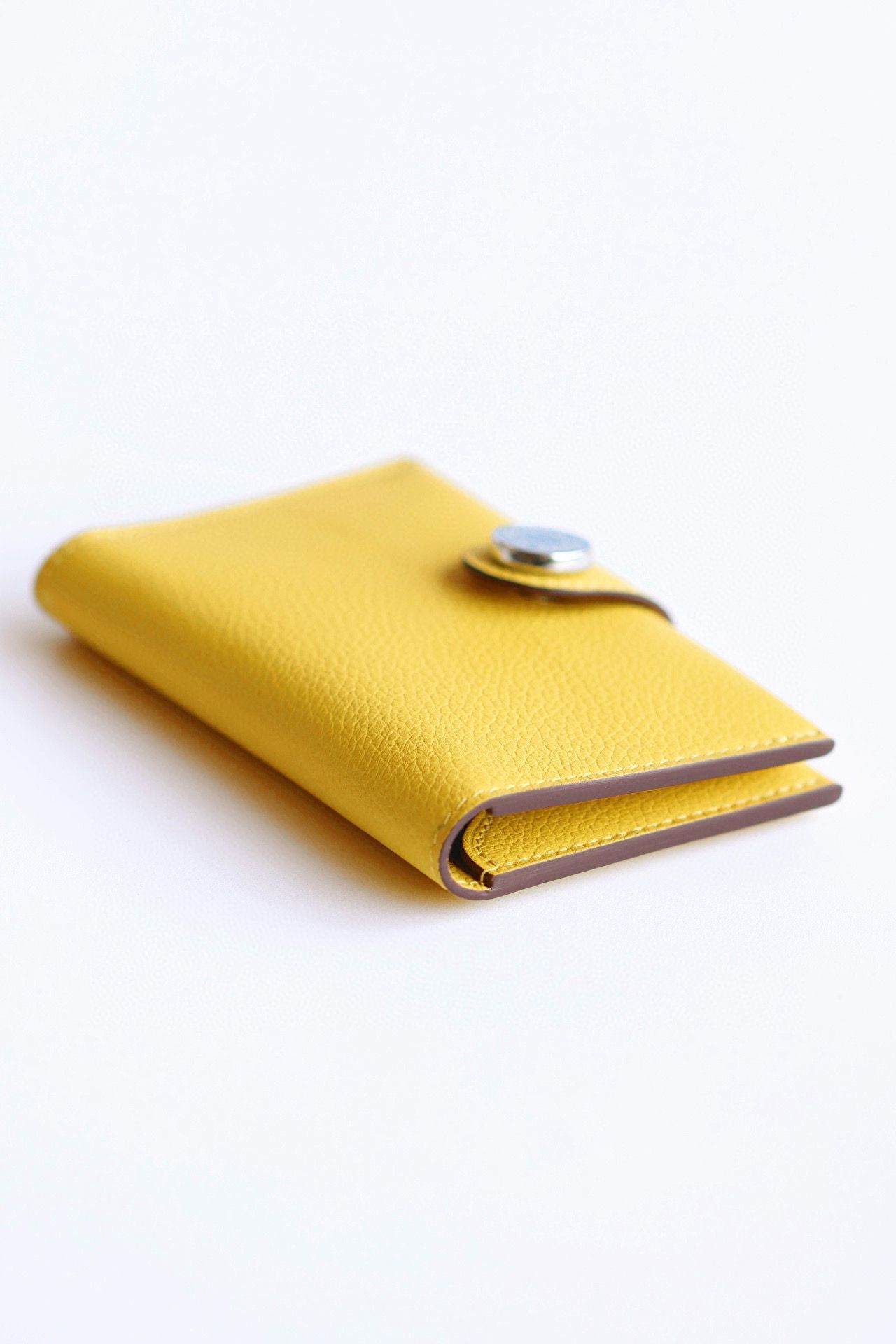 Hermes R.M.S Verso Card Holder in Jaune de Naples Evergrain Calfskin - Image 9
