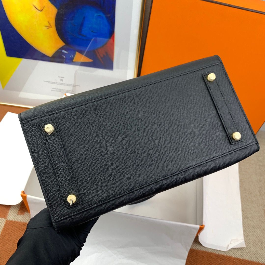 Hermes Birkin 30 Sellier Handmade Bag In Black Epsom Calfskin - Image 9