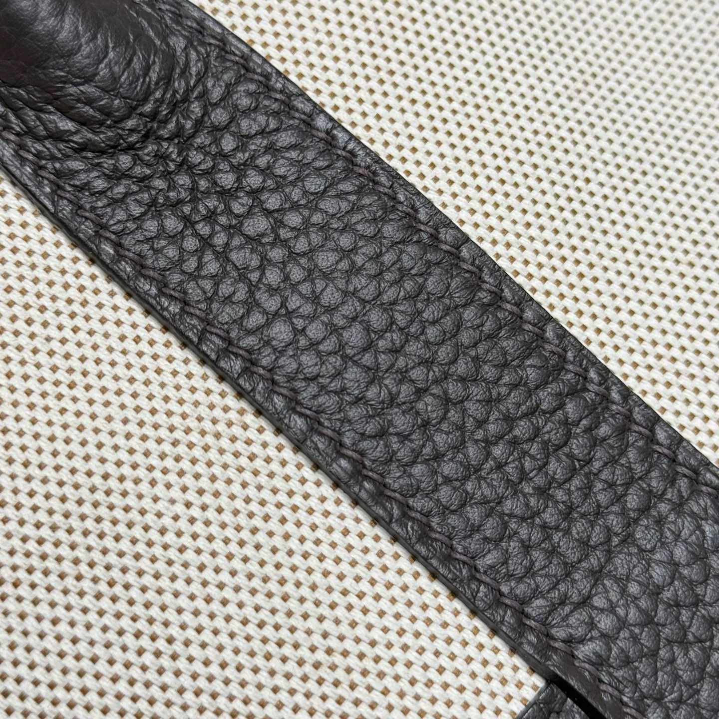 Hermes Neo Garden Party 23 Bag in Canvas and Ebene Negonda Calfskin - Image 10