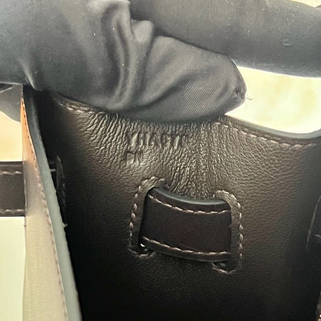 Hermes Kelly Retourne 32cm Handmade Bag in Black Swift Calfskin - Image 9