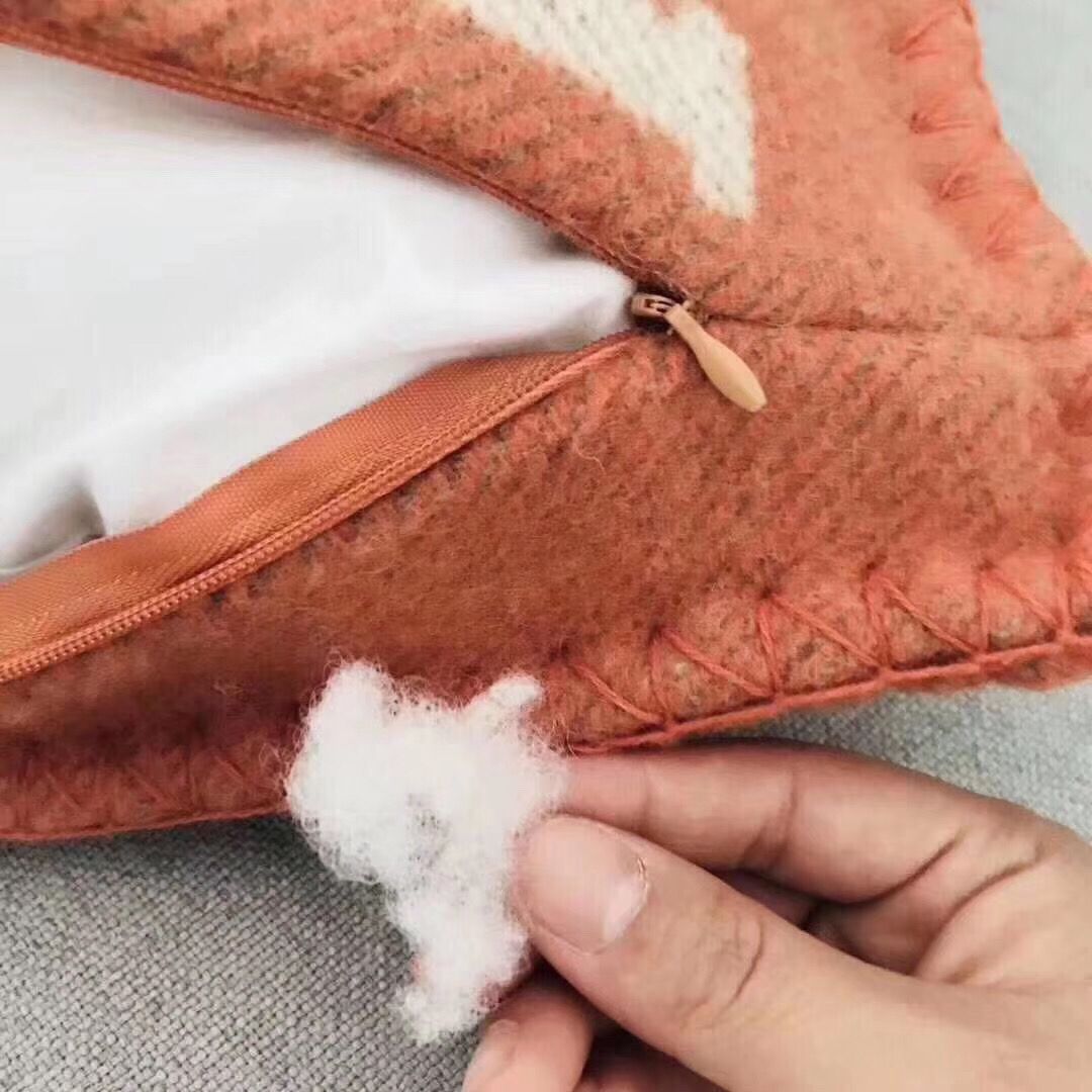 Hermes Orange Small Avalon Pillow - Image 9