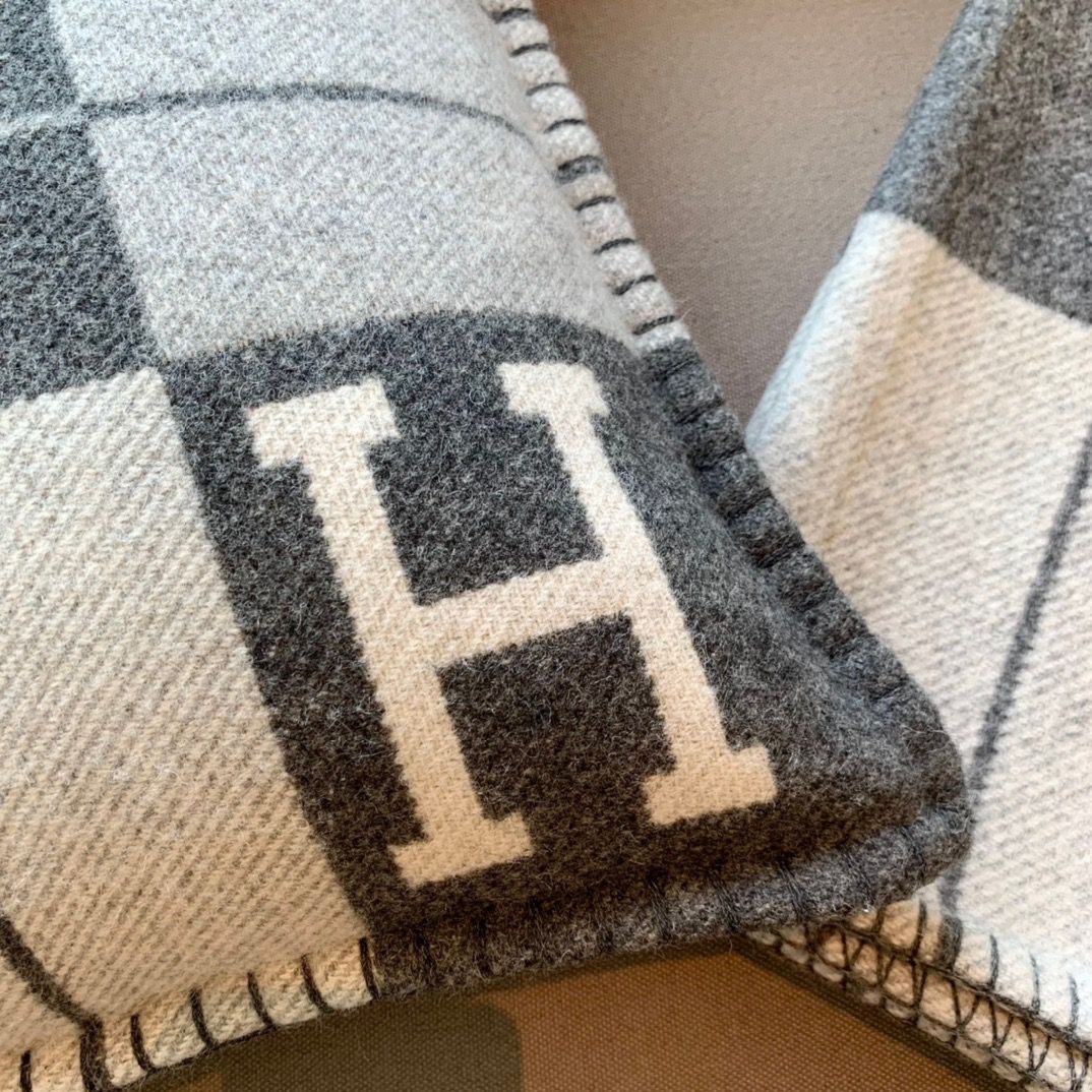 Hermes Grey Small Avalon III Pillow Cover - Image 5
