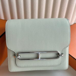 Hermes Roulis Mini 18 Bag in Vert Fizz Evercolor Calfskin