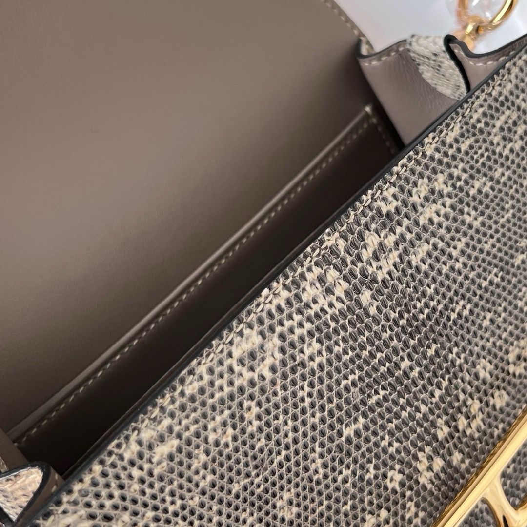 Hermes Roulis Mini 18 Bag in Ombre Lizard Leather - Image 8