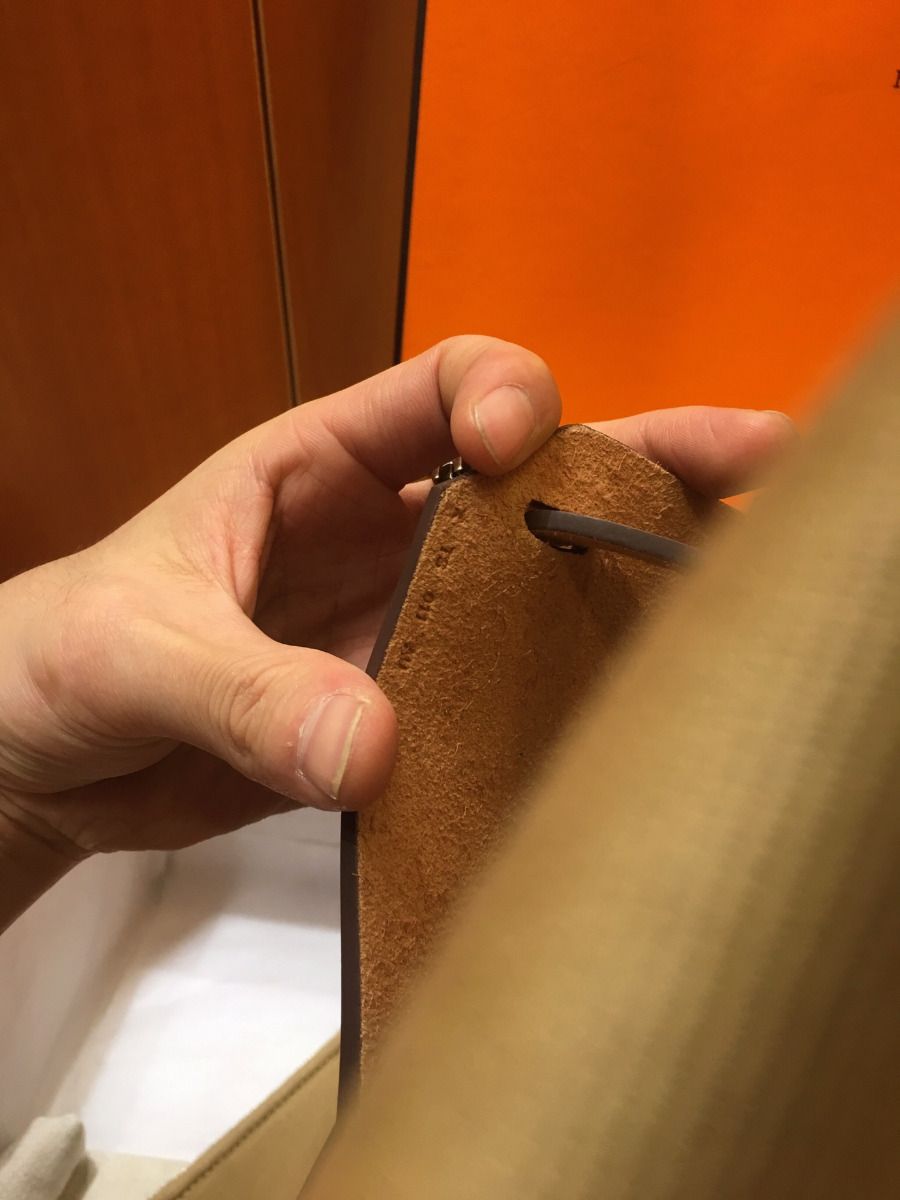 Hermes Herbag Zip 31cm Bag In Brown And Beige - Image 9