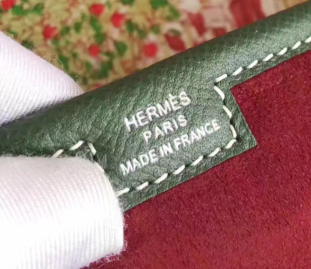 Hermes Jige Elan 29 Clutch In Bordeaux Suede Calfskin - Image 7