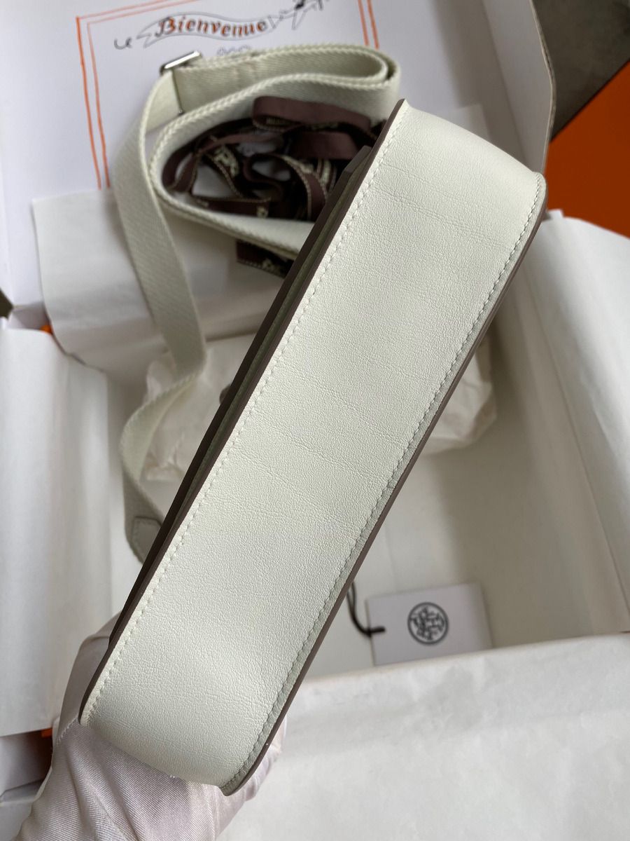 Hermes Jypsiere Mini Handmade Bag In Beton Swift Calfskin - Image 6