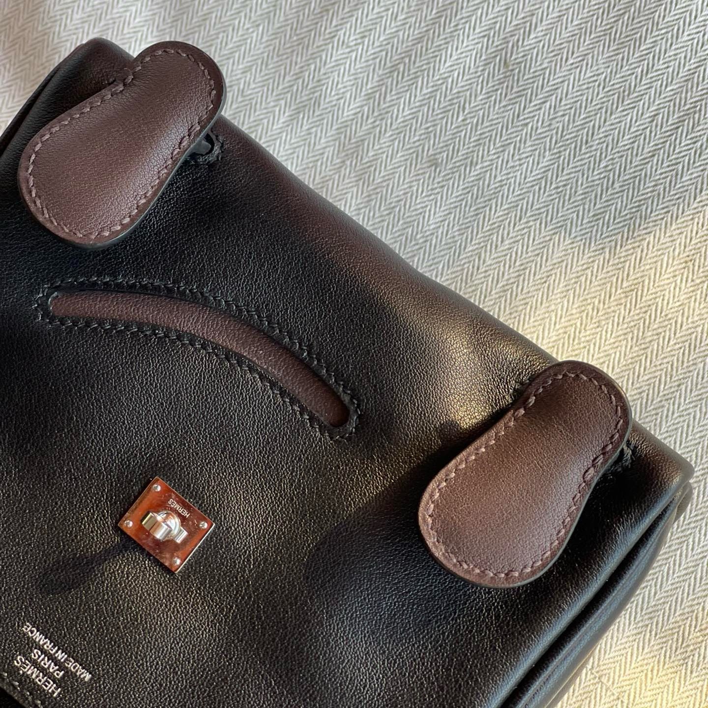 Hermes Kelly Doll Quelle Idole Bag in Black Swift Calfskin - Image 12