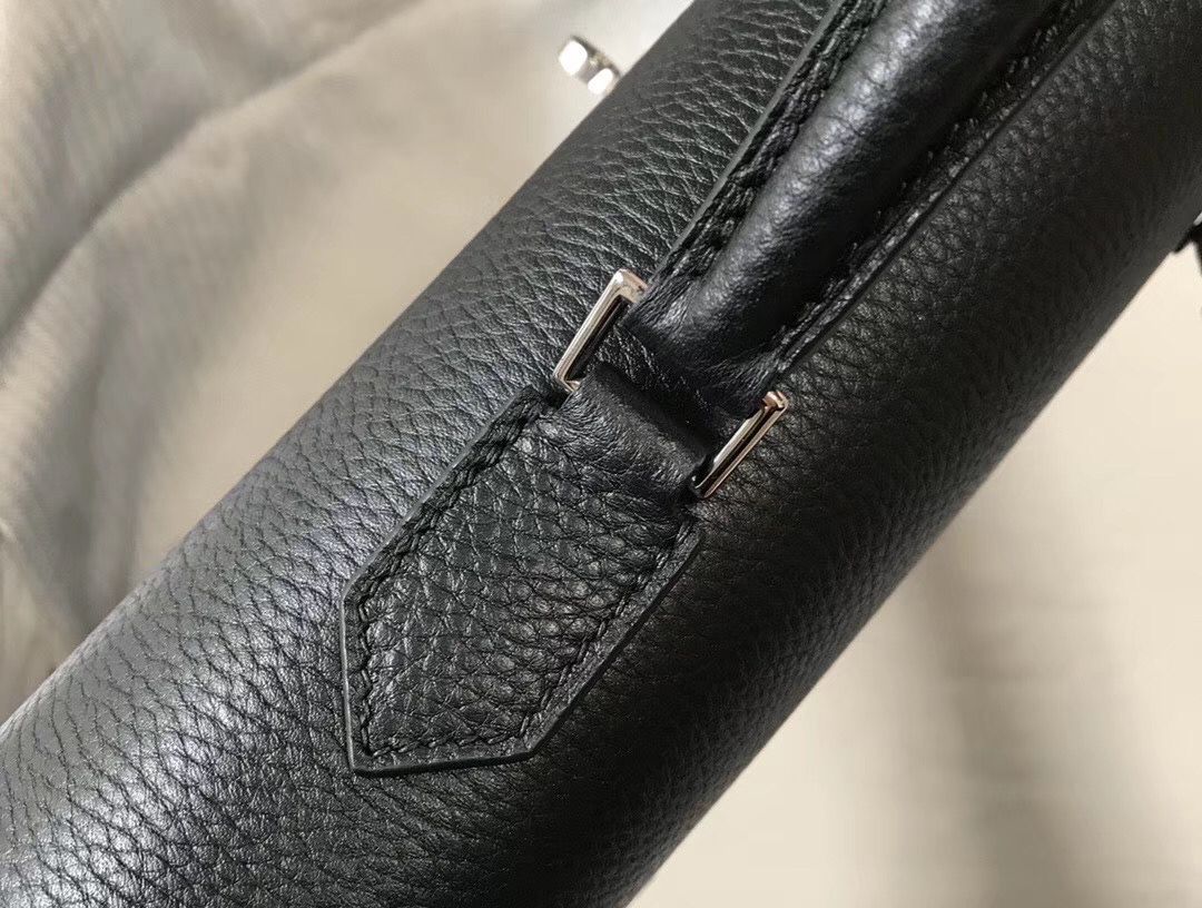 Hermes Kelly Depeche 38 Briefcase In Black Calfskin - Image 6