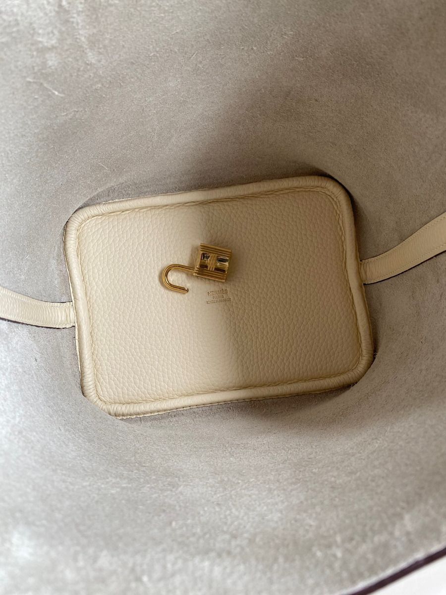 Hermes Picotin Lock 18 Handmade Bag in Nata Clemence Leather - Image 7