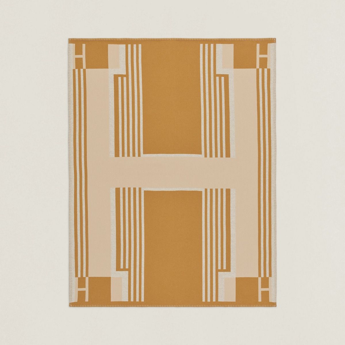 Hermes Ithaque Blanket in Beige Wool and Cashmere - Image 3