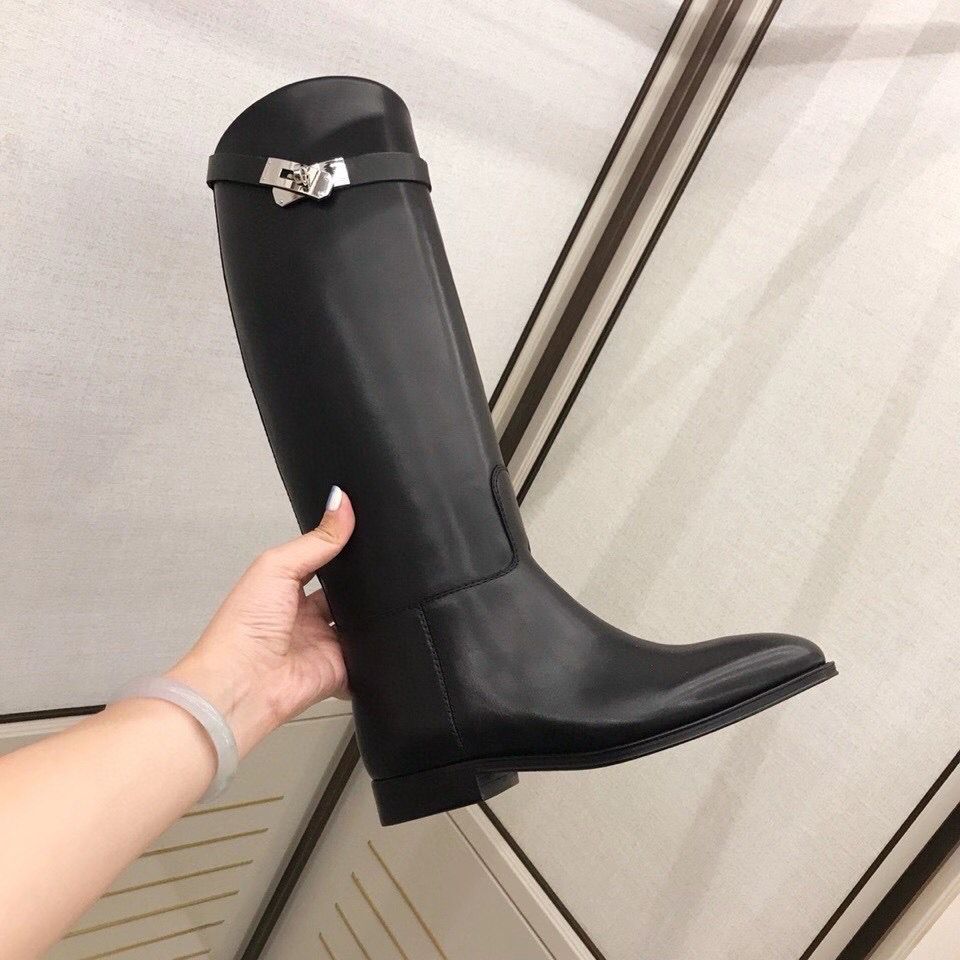 Hermes Jumping Boots In Black Calfskin - Image 6