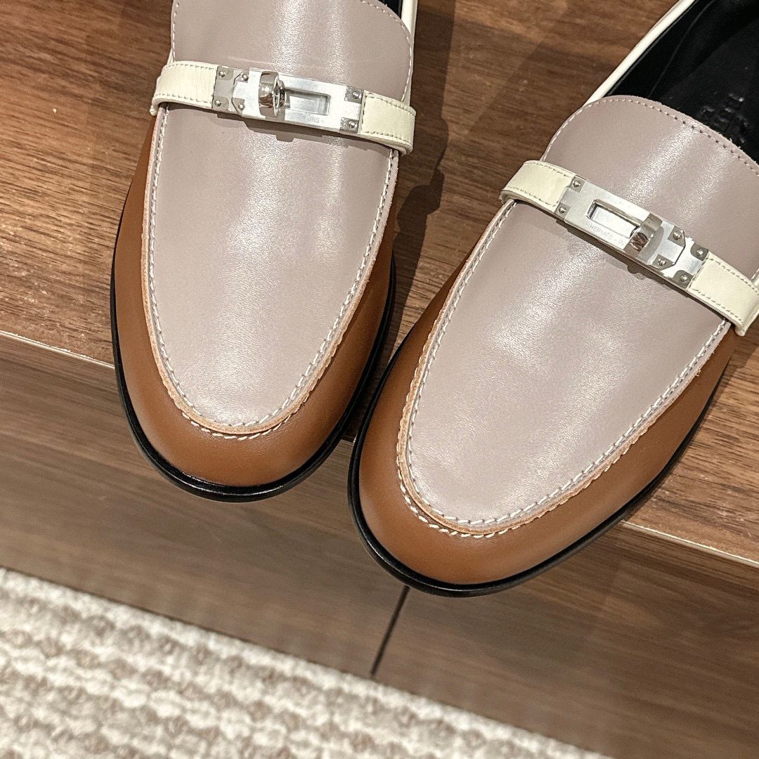 Hermes Women's Destin Loafers in Multicolor Leather - Image 8