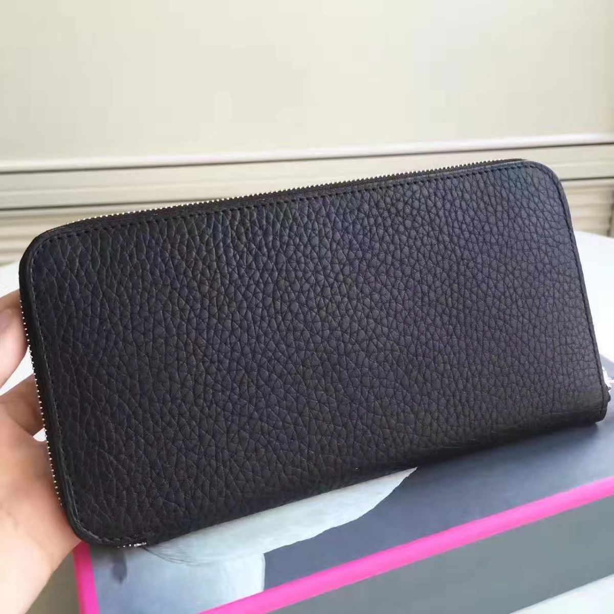 Hermes Black Clemence Azap Zipped Wallet - Image 3