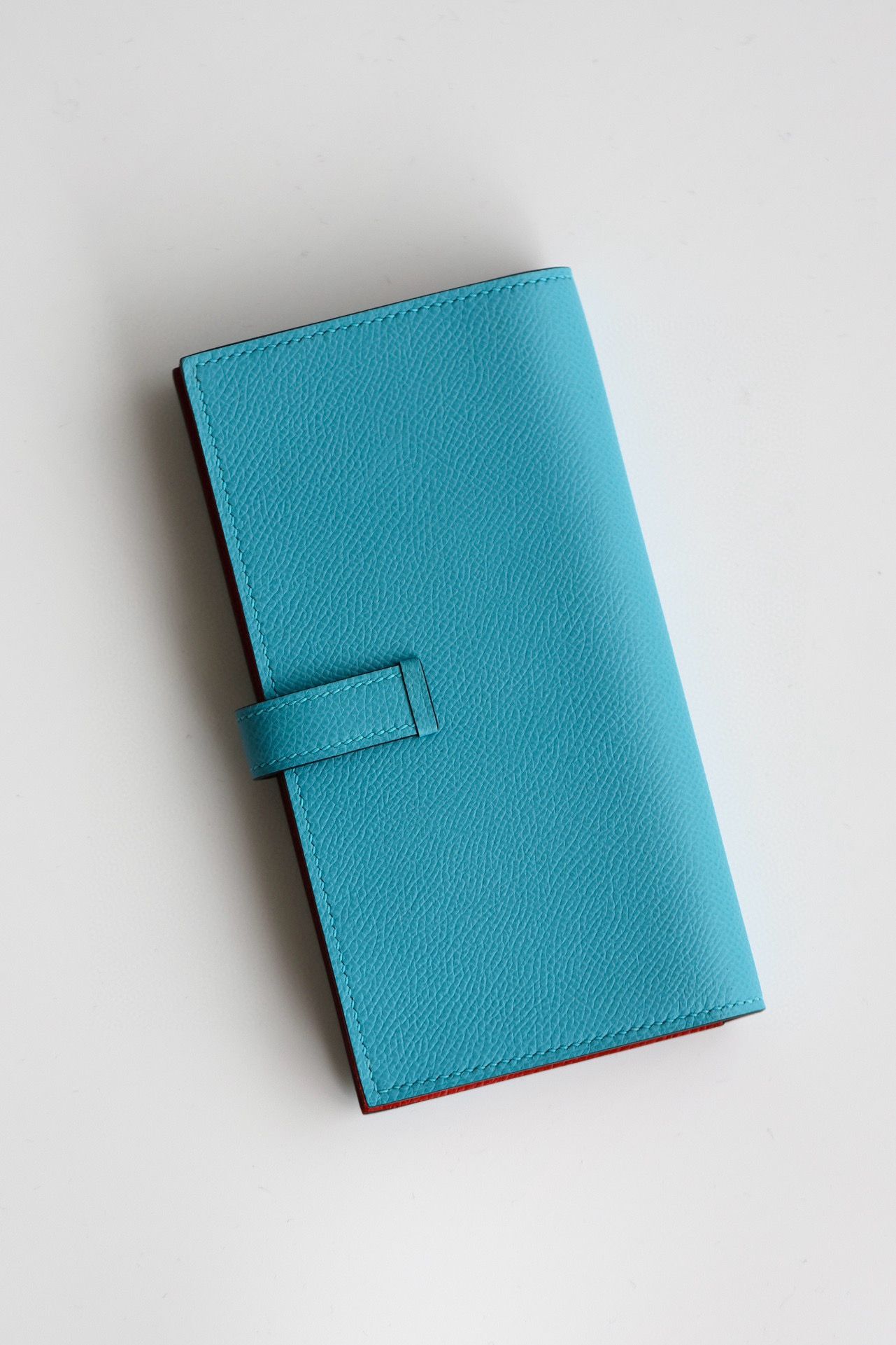 Hermes Bearn Verso Long Wallet in Blue du Nord Epsom Calfskin - Image 10
