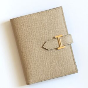 Hermes Bearn Compact Handmade Wallet in Trench Epsom Calfskin