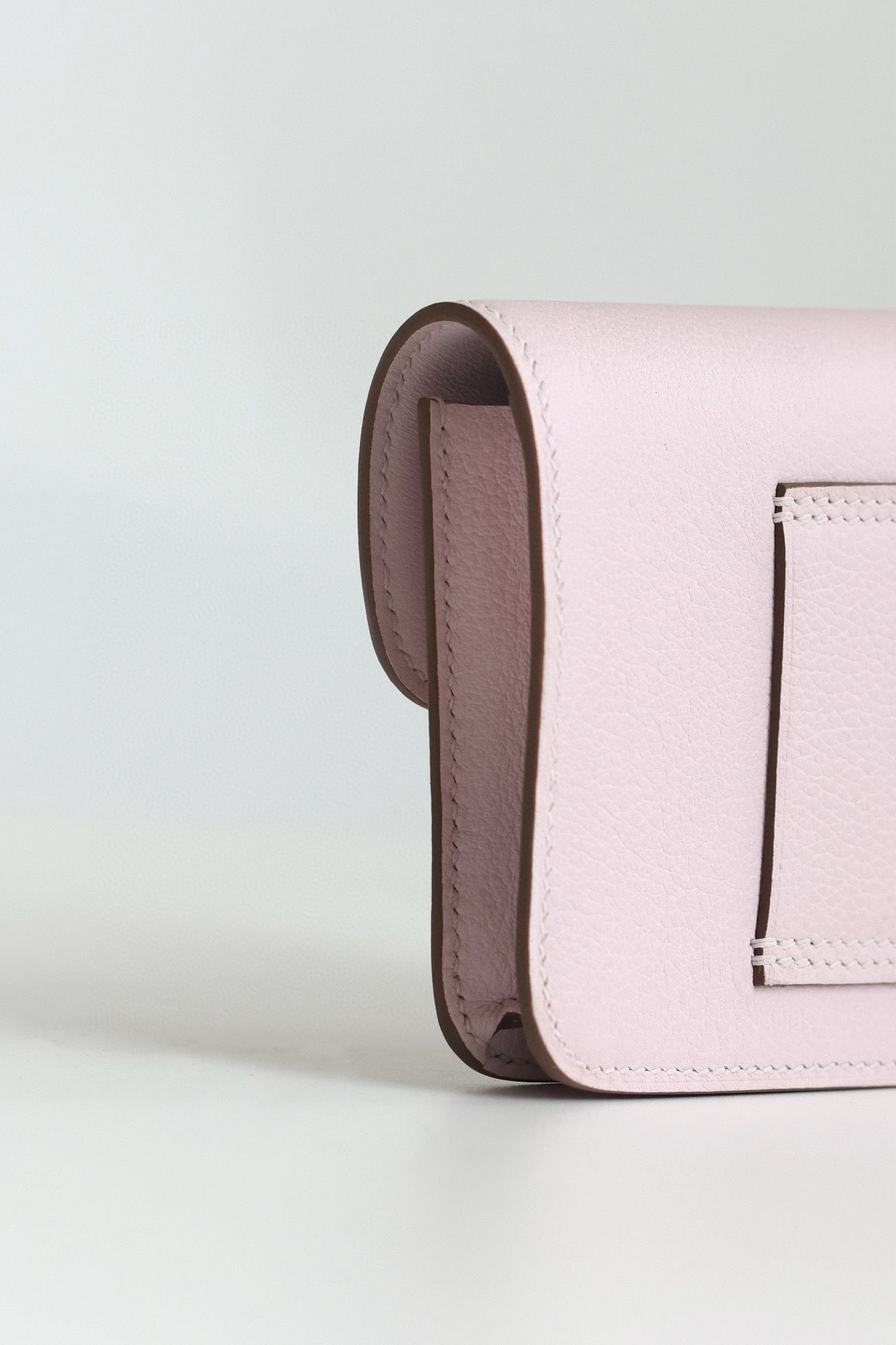 Hermes Constance Slim Wallet in Mauve Pale Epsom Calfskin - Image 8