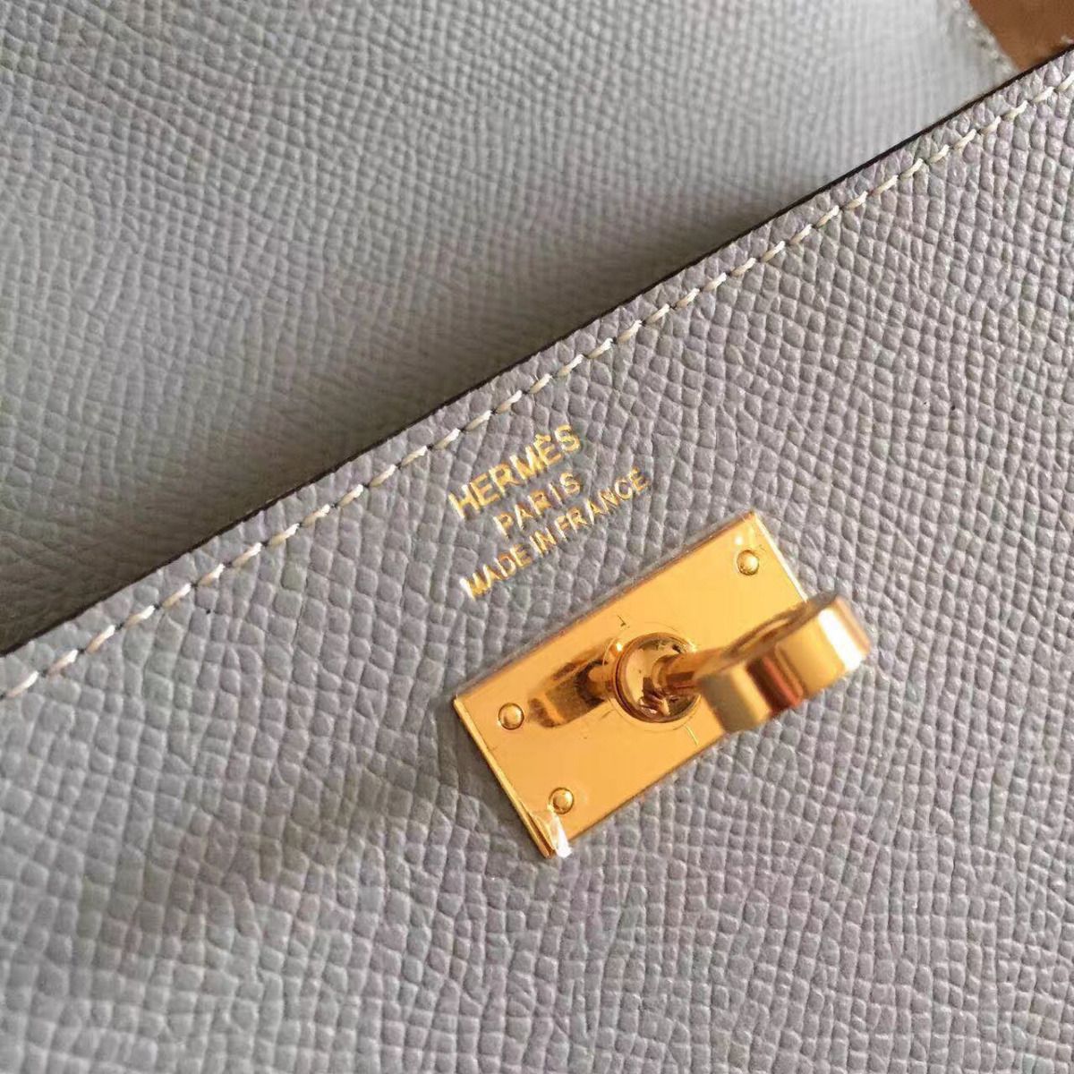 Hermes Kelly Classic Long Wallet In Ciel Epsom Leather - Image 5