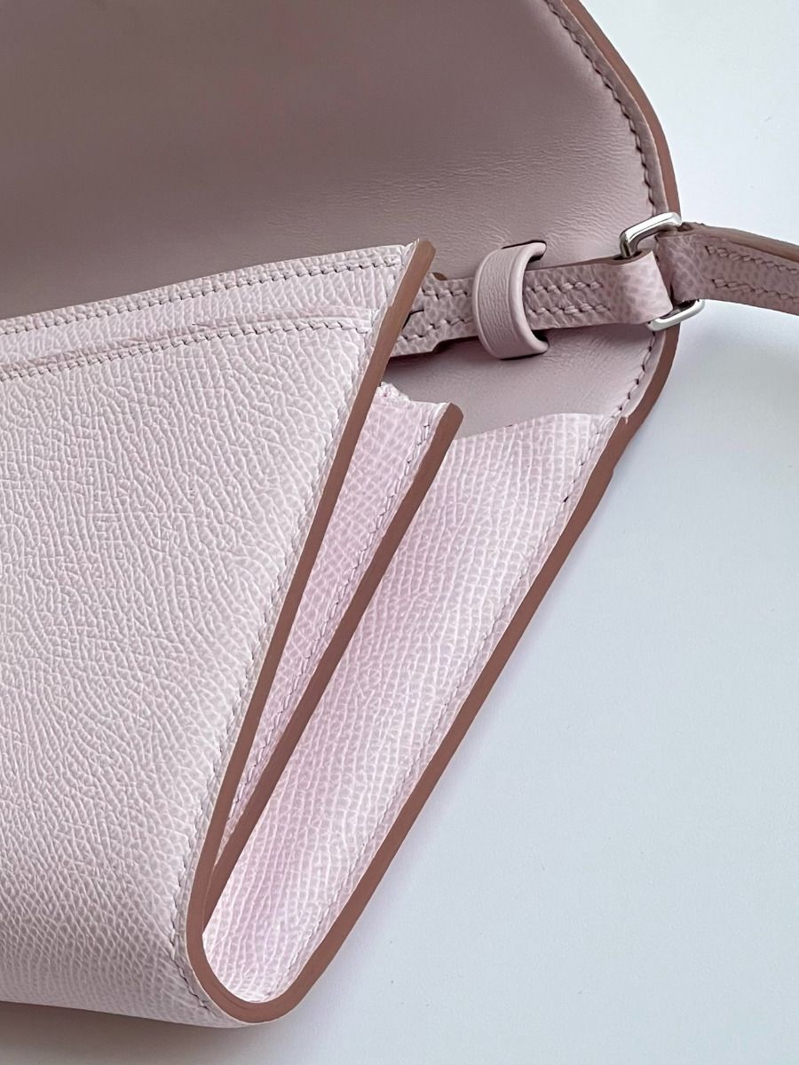 Hermes Constance To Go Wallet in Mauve Pale Epsom Calfskin - Image 6
