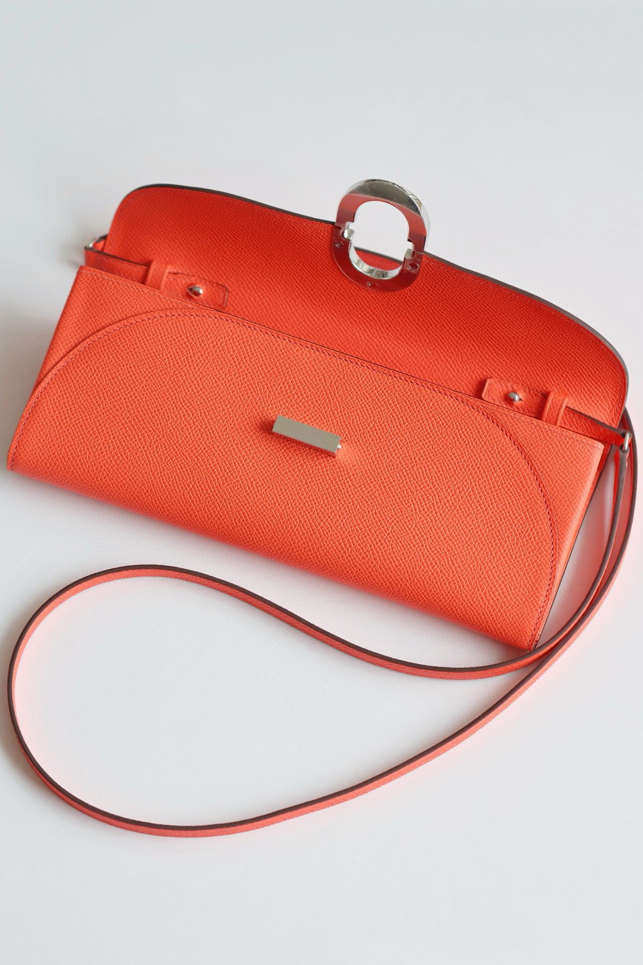 Hermes Maillon To Go Wallet in Rose Jaipur Epsom Calfskin - Image 3