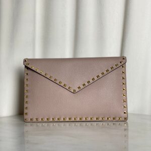 Valentino Nude Studded Envelope Pouch