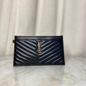 YSL Black Monogram Avec Cassandre Remo Pouch