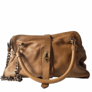 Burberry Brown Tote Turn Lock Bag