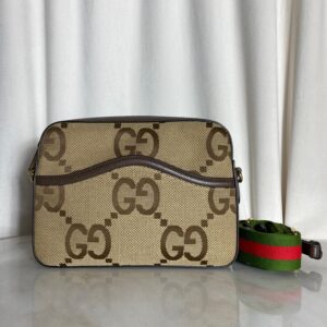 Gucci Bicolor GG Jumbo Messenger Bag