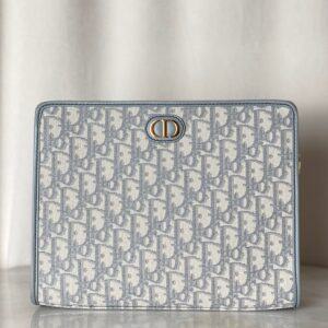 Christian Dior Grey Montaigne Pouch