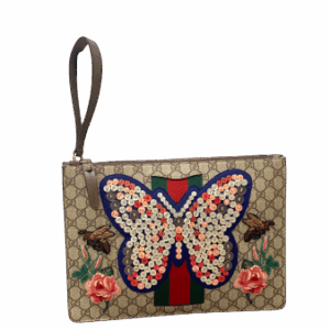 Gucci Multicolor GG Butterfly Pouch