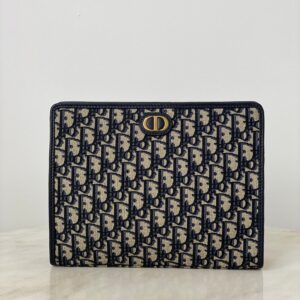 Christian Dior Blue 30 Montaigne Dea Pouch