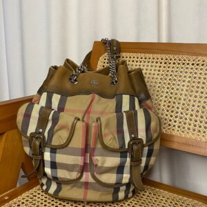 Burberry Brown Nova Check Shoulder Bag