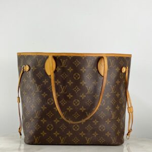 Louis Vuitton Monogram Neverfull MM Shoulder Bag W/ Strap