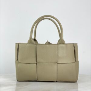 Bottega Veneta Grey Arco Mini Tote Bag W/ Pouch & Strap